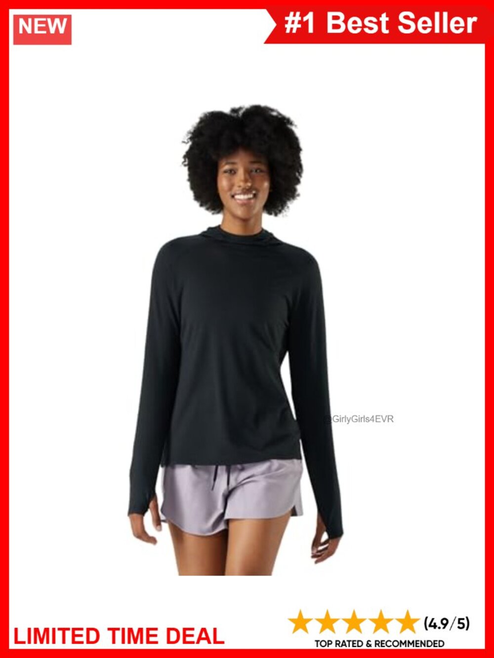 Merino Wool Blend Active Mesh Hoodie Regular Fit Long Sleeve
